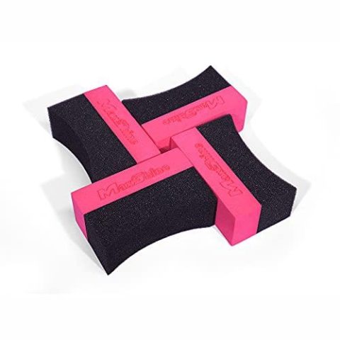 Maxshine Curved Foam Tire Dressing Applicator Waxing Sponge 4Pcs/Pack